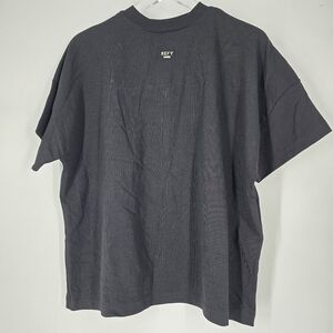 REFY Curated Black Short Sleeve Boxy T-Shirt Tee Size S